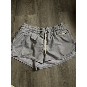 Vuori Women's Clementine Athletic Running Shorts gray lined Size Small